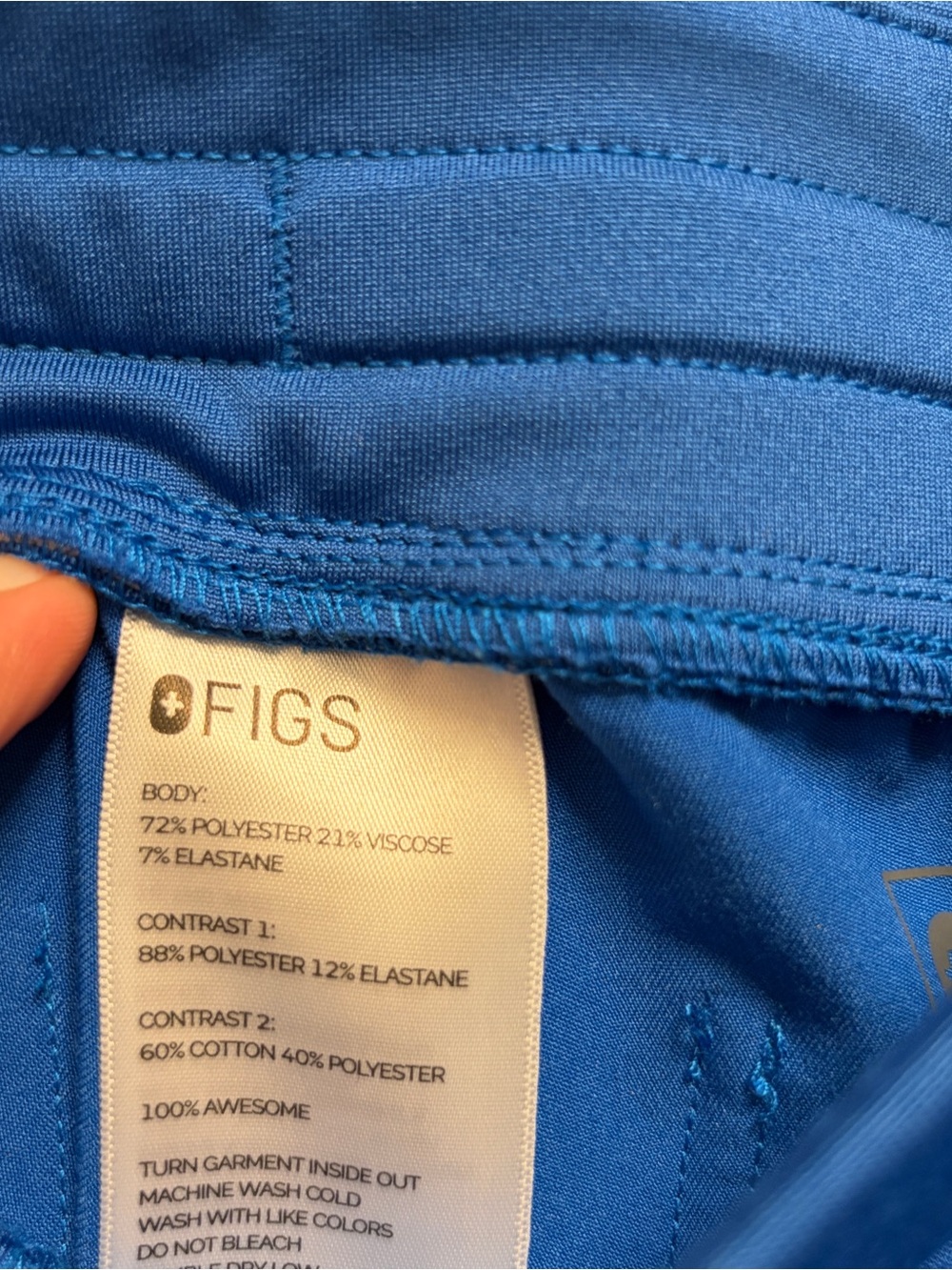 Figs Technical Collection jogger scrub Pants women’s Size Small Royal blue - Picture 5 of 7